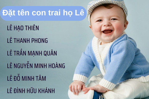 Đặt tên con trai h Nguyễn