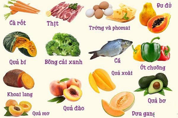 Một số thực phẩm dành cho trẻ 7 tháng tuổi ăn dặm.